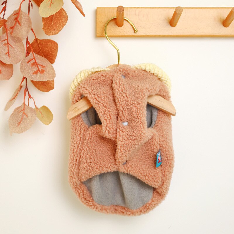 Winter Dog Clothes Puppy Hoodies for Small Medium Dogs French Bulldog Chihuahua Coat Warm Jacket Dog Clothes Honden Kleding