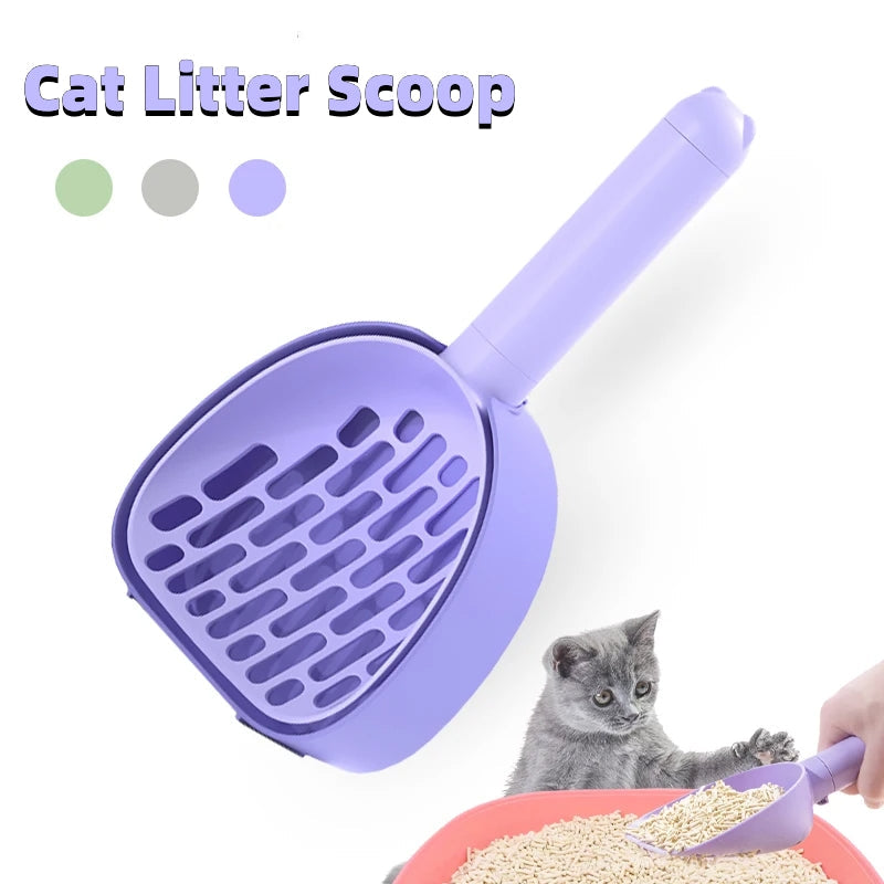 Cat Litter Scoop Plastic Cats Poop Scoop-0